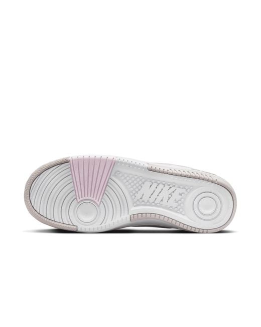 Nike White Gamma Force Shoes