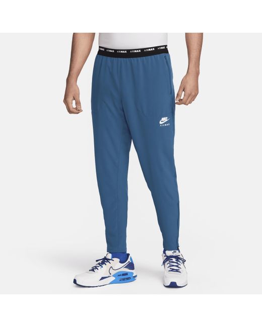 Nike Blue Air Max Dri-fit Woven Trousers Polyester for men