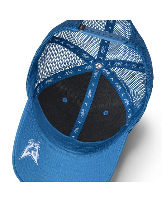 Nike Blue Rise Structured Trucker Cap