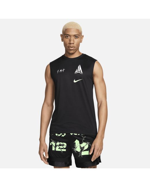 Nike Ja Dri-fit Basketbalshirt Zonder Mouwen in het Black voor heren