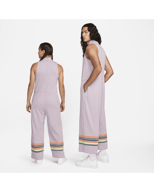 Nike Sportswear N7 Jersey Jumpsuit In Purple, Lyst