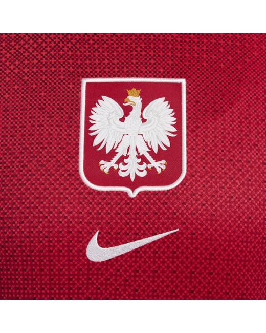 Nike Red Poland 2024/25 Stadium Away Dri-fit Football Replica Shirt Polyester