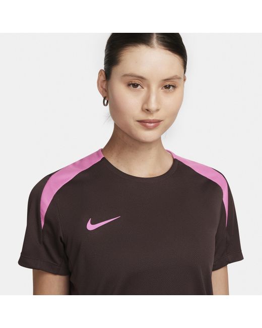 Nike Brown Strike Dri-fit Short-sleeve Soccer Top