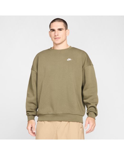 Felpa Oversize A Girocollo di Nike in Green da Uomo