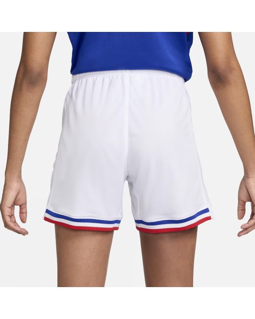 Shorts da calcio replica dri-fit fff 2024 stadium da donna di Nike in White