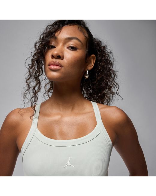 Nike Gray Sport Dri-Fit Ribbed Tank Top