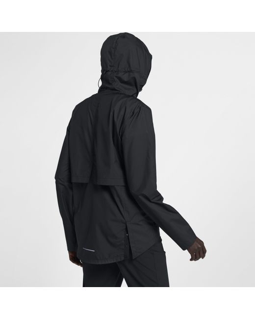 black nike rain jacket