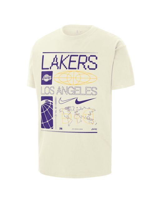 Nike Los Angeles Lakers Max90 Nba T-shirt in het White voor heren