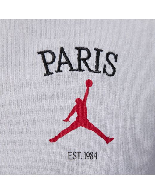 T-shirt jordan paris di Nike in White da Uomo