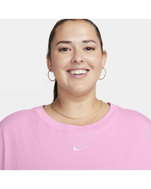 Nike Purple Sportswear Essential T-shirt (plus Size)