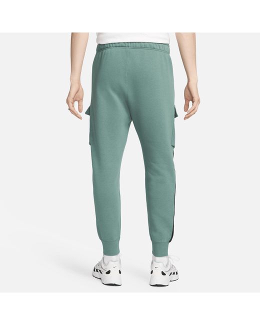 Nike Green Air Fleece Cargo Trousers Cotton for men