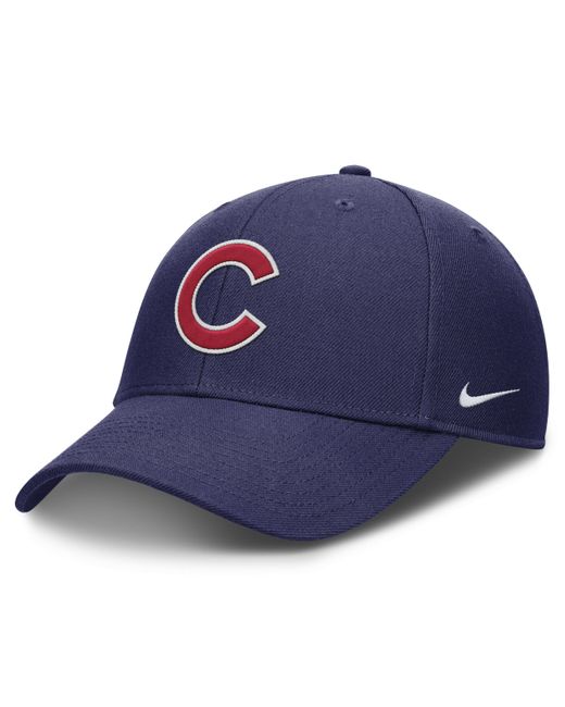 Nike Blue Chicago Cubs Evergreen Club Dri-fit Mlb Adjustable Hat for men
