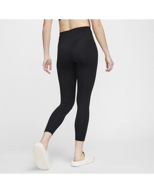 Nike One 7/8-legging Met Hoge Taille in het Black