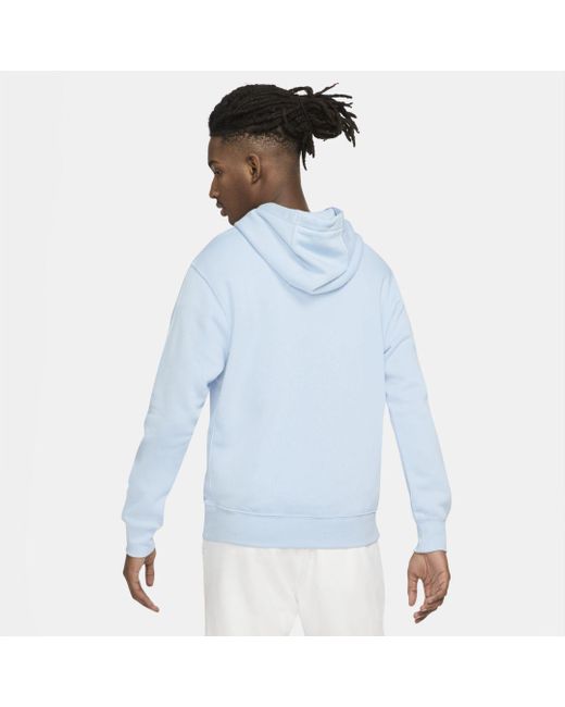 Nike club 2025 hoodie psychic blue
