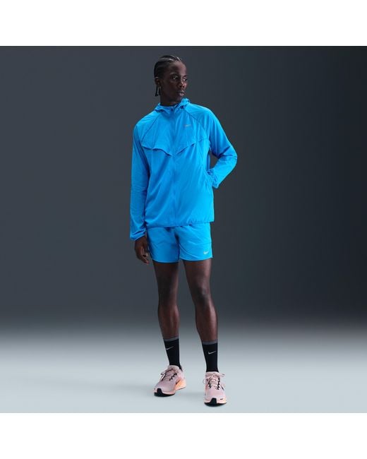 Nike Blue Stride Repel Uv Running Jacket for men