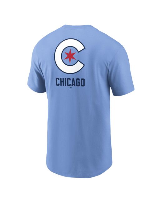 Nike Blue Chicago Cubs City Connect Mlb T-shirt for men