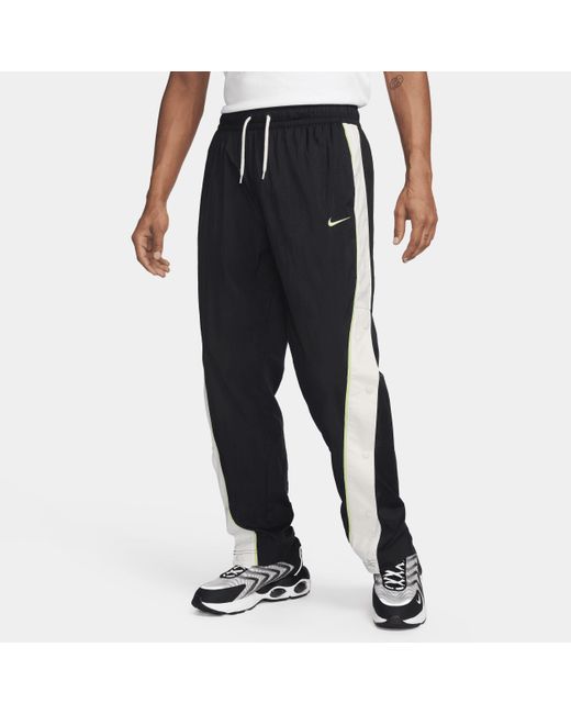 Nike Black Woven Basketball Trousers Polyester for men