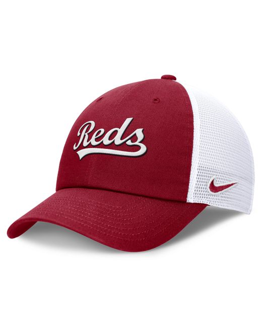 Nike Cincinnati Reds Evergreen Wordmark Club Mlb Adjustable Hat for men