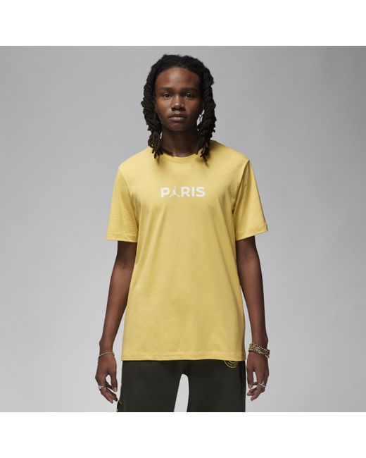 Nike Yellow Paris Saint-germain T-shirt Cotton for men