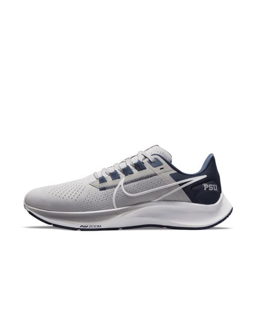 Nike College Air Zoom Pegasus 38 (penn State) Running Shoes In Grey, in ...