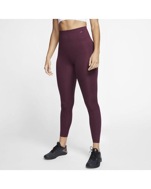 Nike Cotton Sculpt Luxe 7/8 Tights in Purple | Lyst