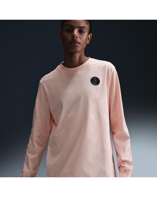 Pink nike long sleeve hot sale