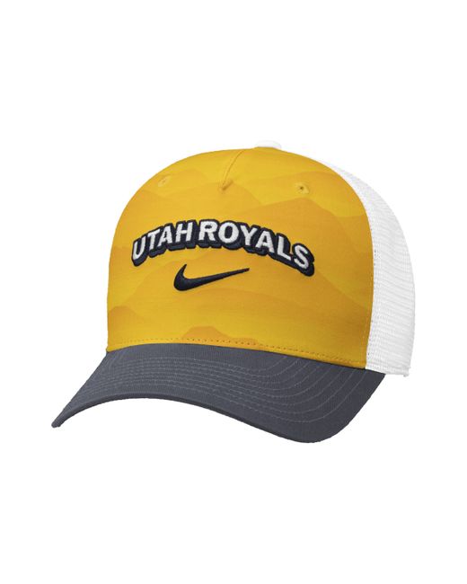 Nike Yellow Utah Royals Fc Nwsl Trucker Cap