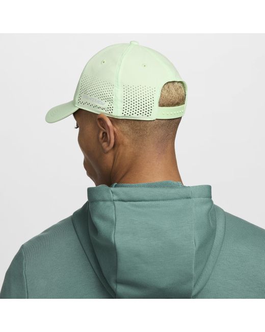 Nike Green Dri-fit Adv Club Structured Swoosh Cap