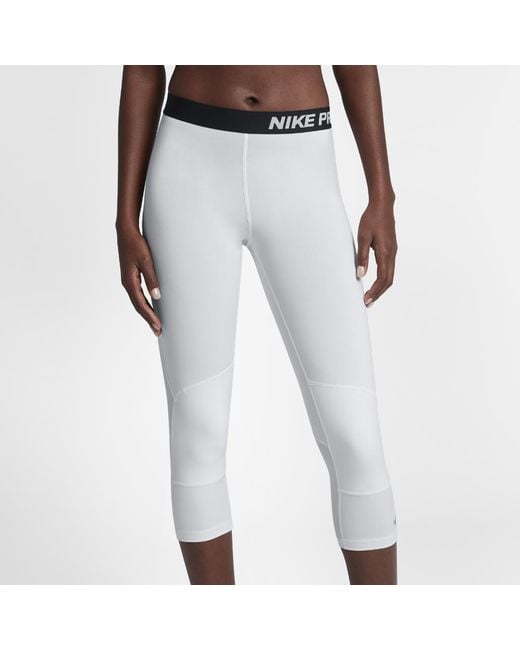 Nike Pro Women's 20 Basketball Tights in White