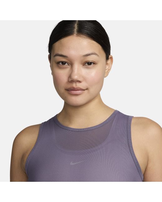 Canotta in mesh pro di Nike in Purple