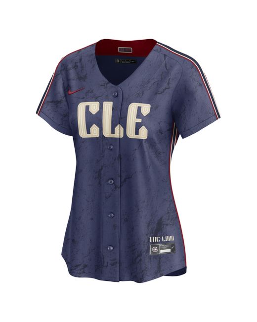 Nike Blue Cleveland Guardians City Connect Dri-fit Adv Mlb Limited Jersey