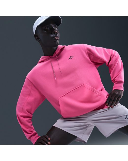 Nike Pink Trail Magic Hour Dri-Fit Running Hoodie for men