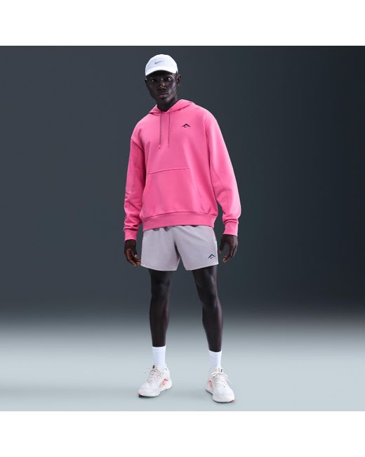 Nike Pink Trail Magic Hour Dri-Fit Running Hoodie for men