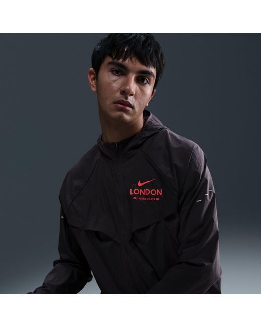 Nike Blue Stride Repel Running Jacket for men