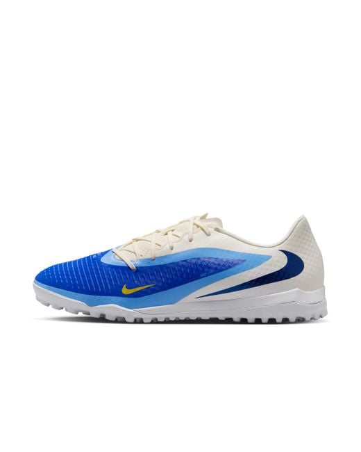 Nike Blue Phantom 6 Low Academy Turf Soccer Shoes for men