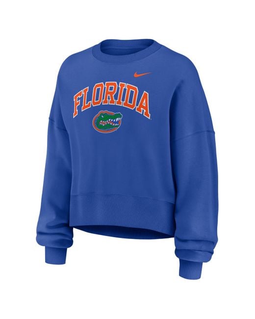 Nike Blue Florida Phoenix Arch Nike College Pullover Crew