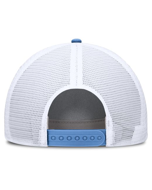 Nike Blue North Carolina On-Field Rise Engineered Brand College Trucker Adjustable Hat for men