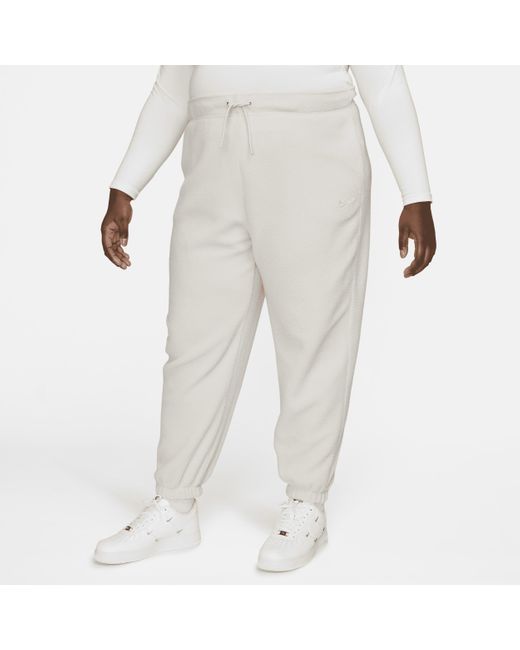 Nike Sportswear Plush Jogger Pants (plus in White | Lyst