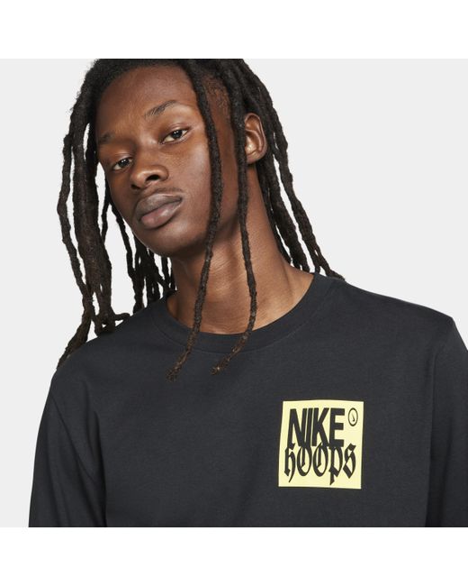 Nike Black Long-sleeve Fitness T-shirt for men