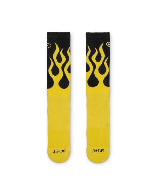 Nike Yellow Everyday Plus Cushioned Crew Socks (1 Pair)