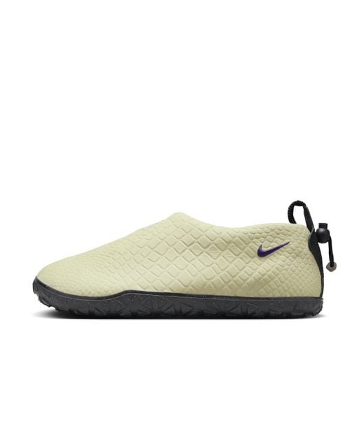 Nike Green Acg Moc Premium Shoes Leather for men