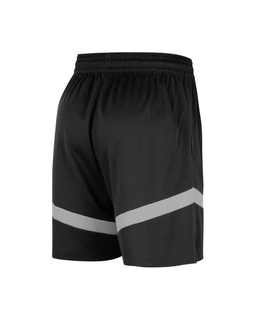 Nike Black Brooklyn Nets Icon Practice Dri-fit Nba 20.5cm (approx.) Shorts 50% Recycled Polyester for men