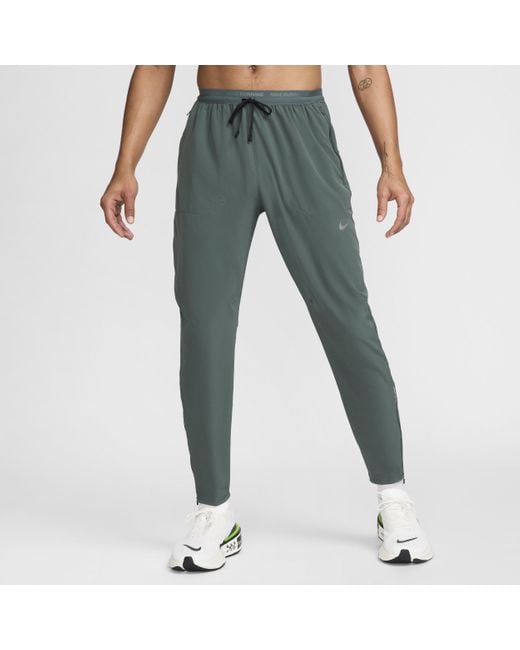Nike Green Phenom Dri-Fit Woven Running Trousers for men