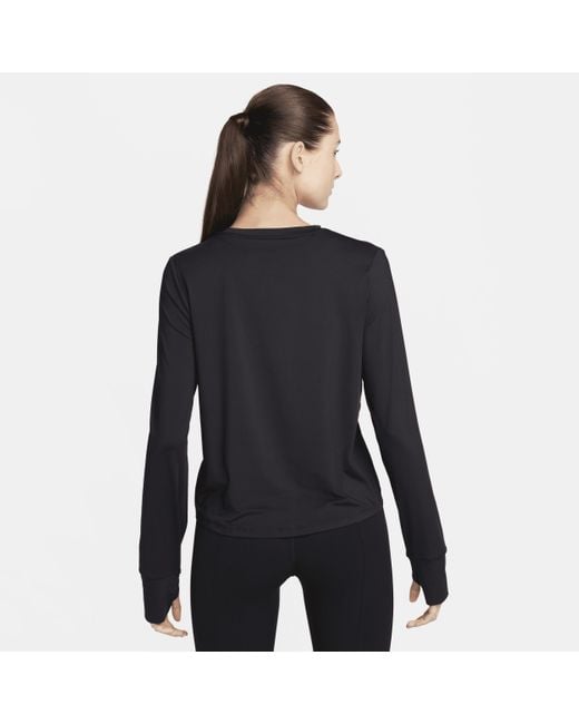 Nike Black One Classic Dri-fit Long-sleeve Top