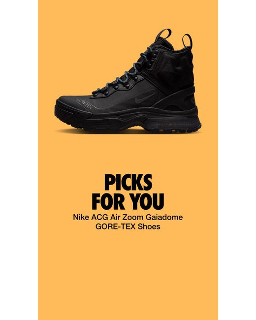 Nike Black Acg Air Zoom Gaiadome Gore-tex Shoes for men