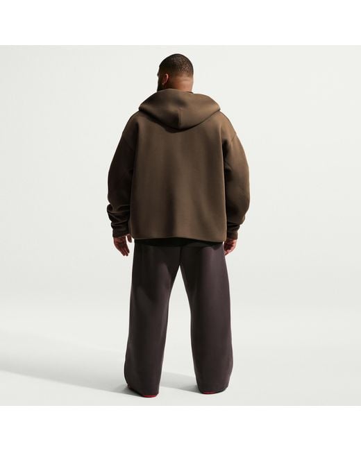 Nike Tech Fleece Full-Zip Hoodie in Brown for Men | Lyst