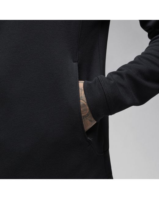 Felpa pullover in fleece con cappuccio air jordan dri-fit sport di Nike in Black da Uomo