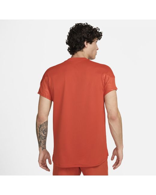 Nike Red Court Slam Top Recycled Polyester for men
