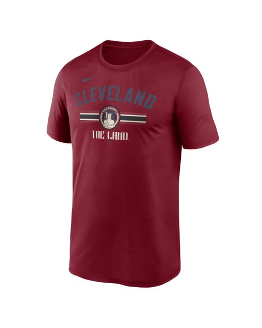 Nike Red Cleveland Guardians City Connect Legend Dri-fit Mlb T-shirt for men
