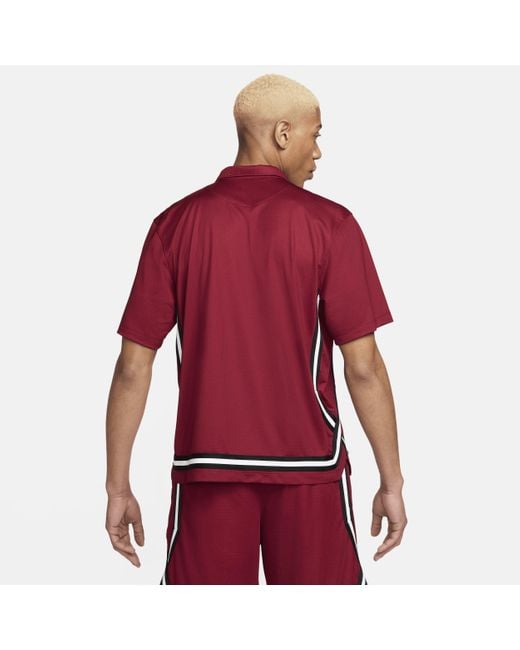 Nike Red Dna Crossover Dri-fit Short-sleeve Basketball Top for men